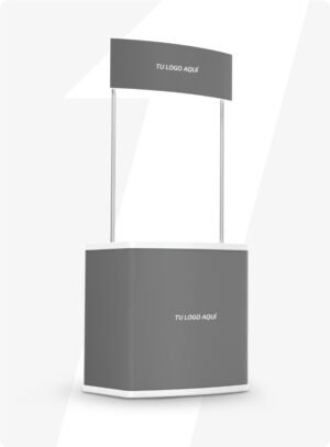 Mesa de Promoción portátil Curvo