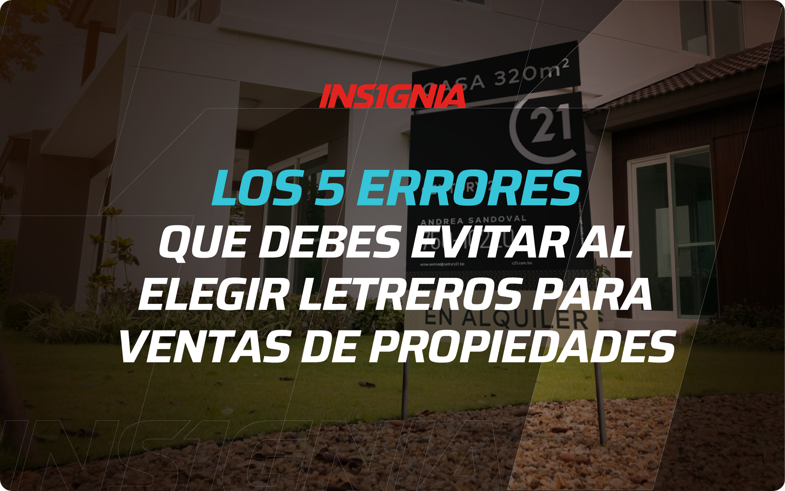 Los letreros para ventas de propiedades son una de las formas más efectivas de promocionar